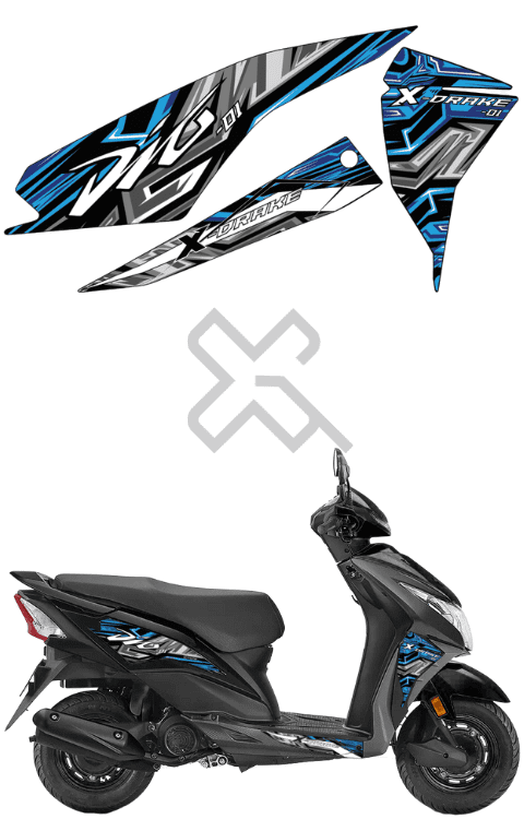 Honda Dio Half Body Graphics | Honda Dio Sticker
